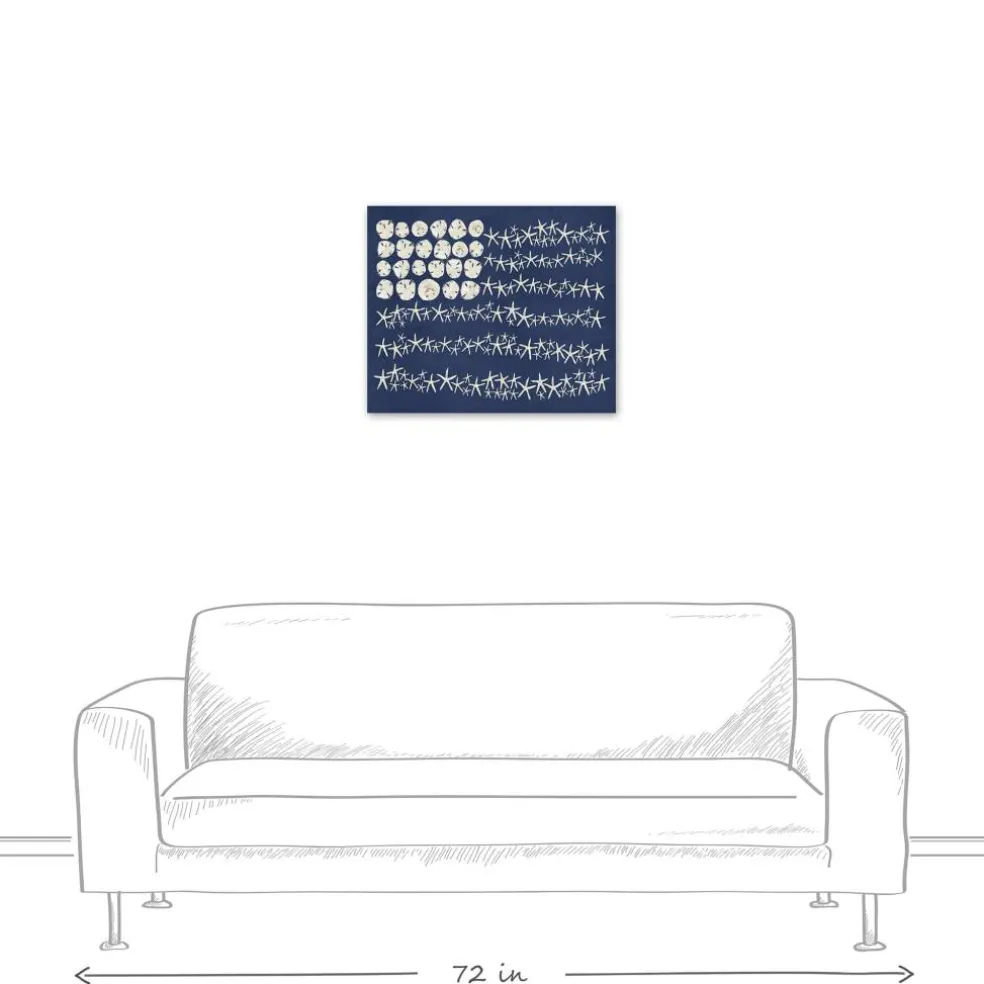 Starfish Flag Canvas Wall Art
