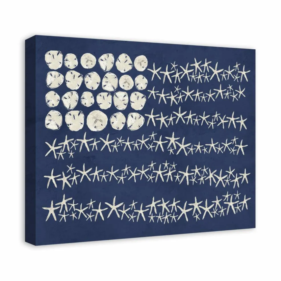 Starfish Flag Canvas Wall Art