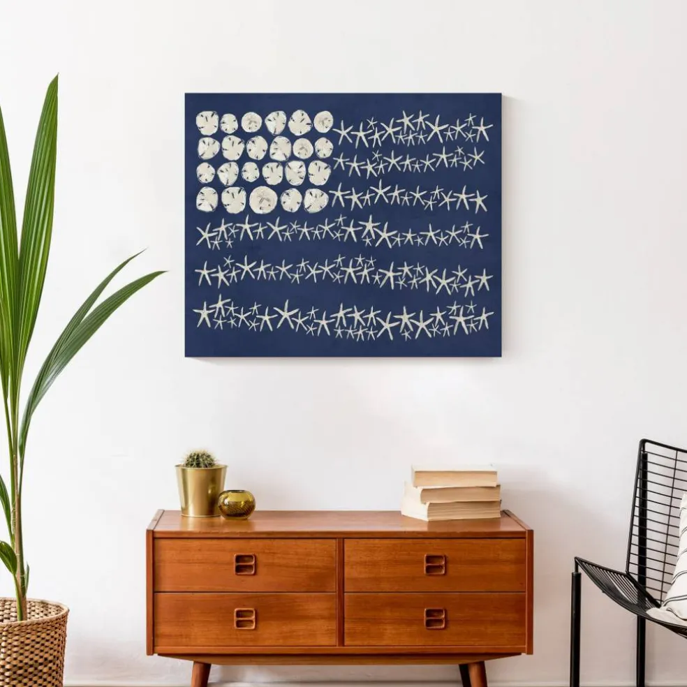 Starfish Flag Canvas Wall Art