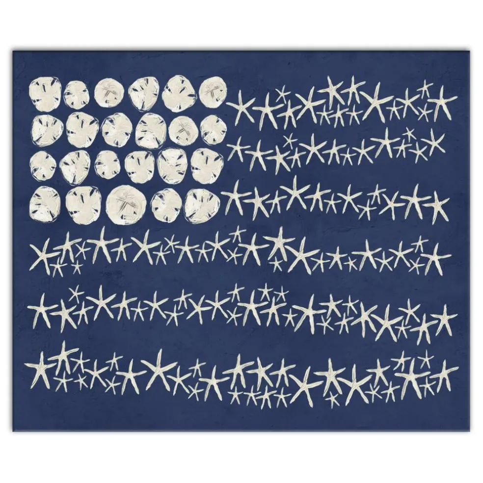 Starfish Flag Canvas Wall Art