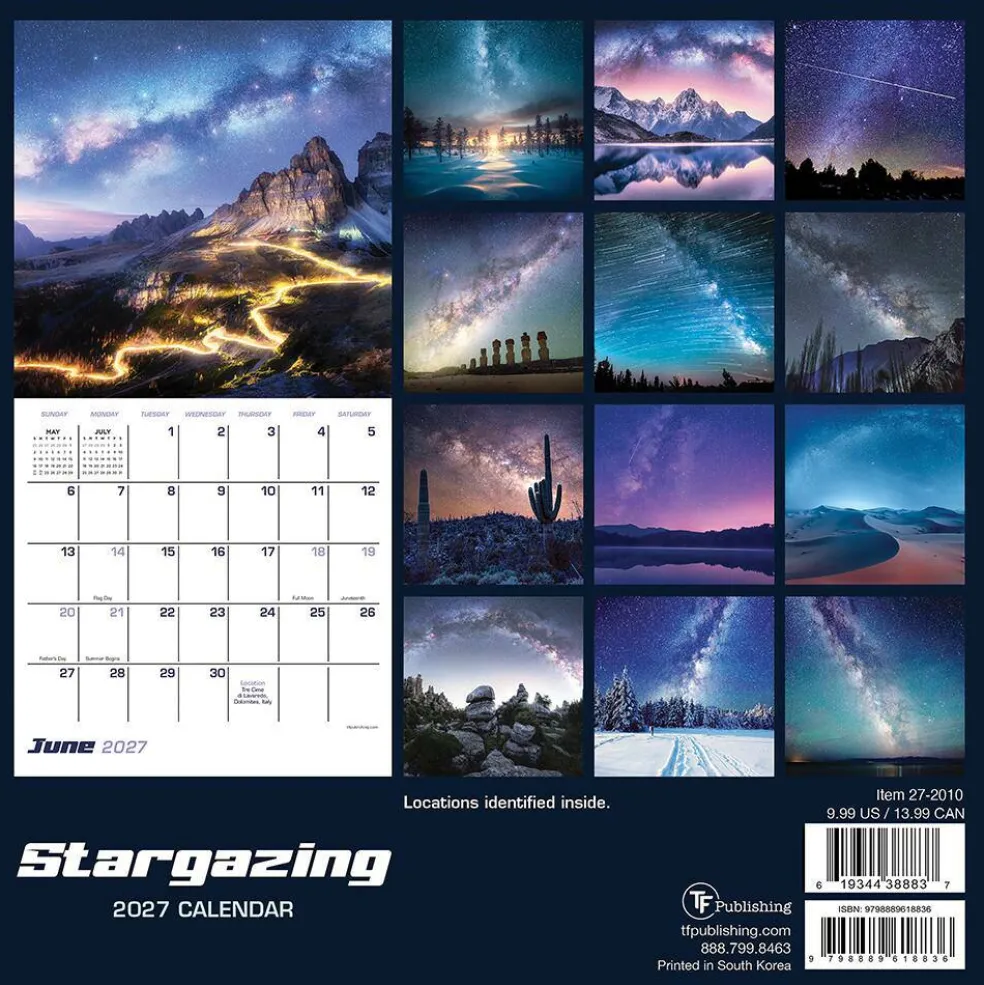 2027 Stargazing Mini Calendar