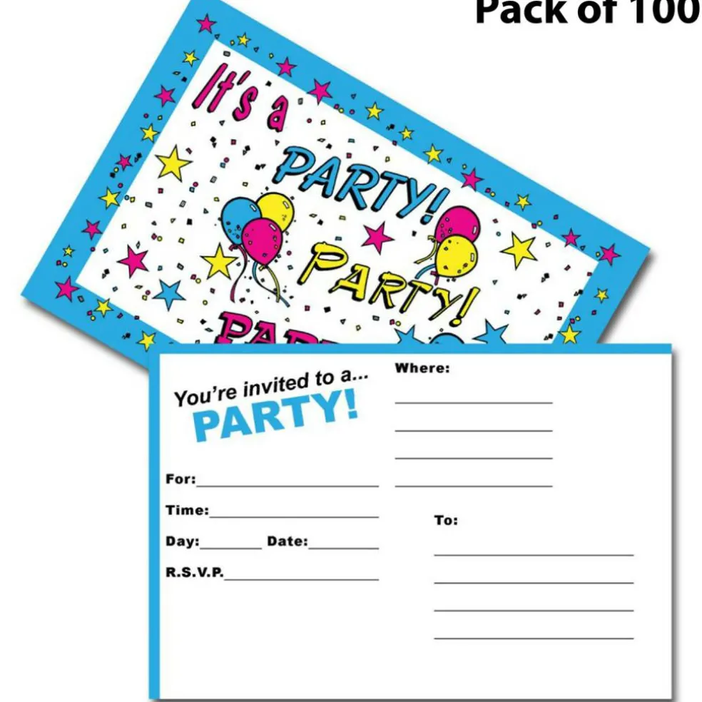 Star Party Postcard Invitations 4x6"" Celestial Design
