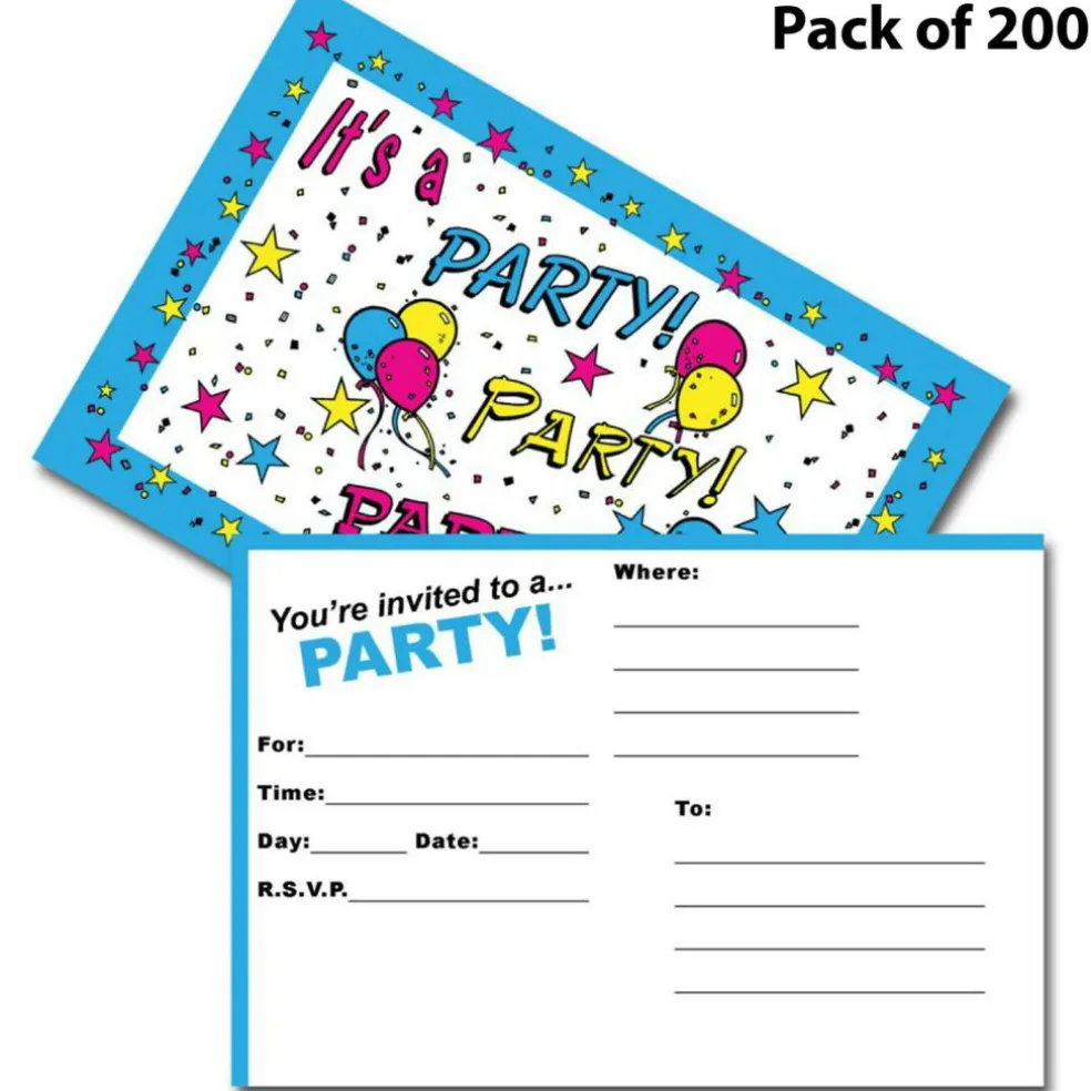 Star Party Postcard Invitations 4x6"" Celestial Design