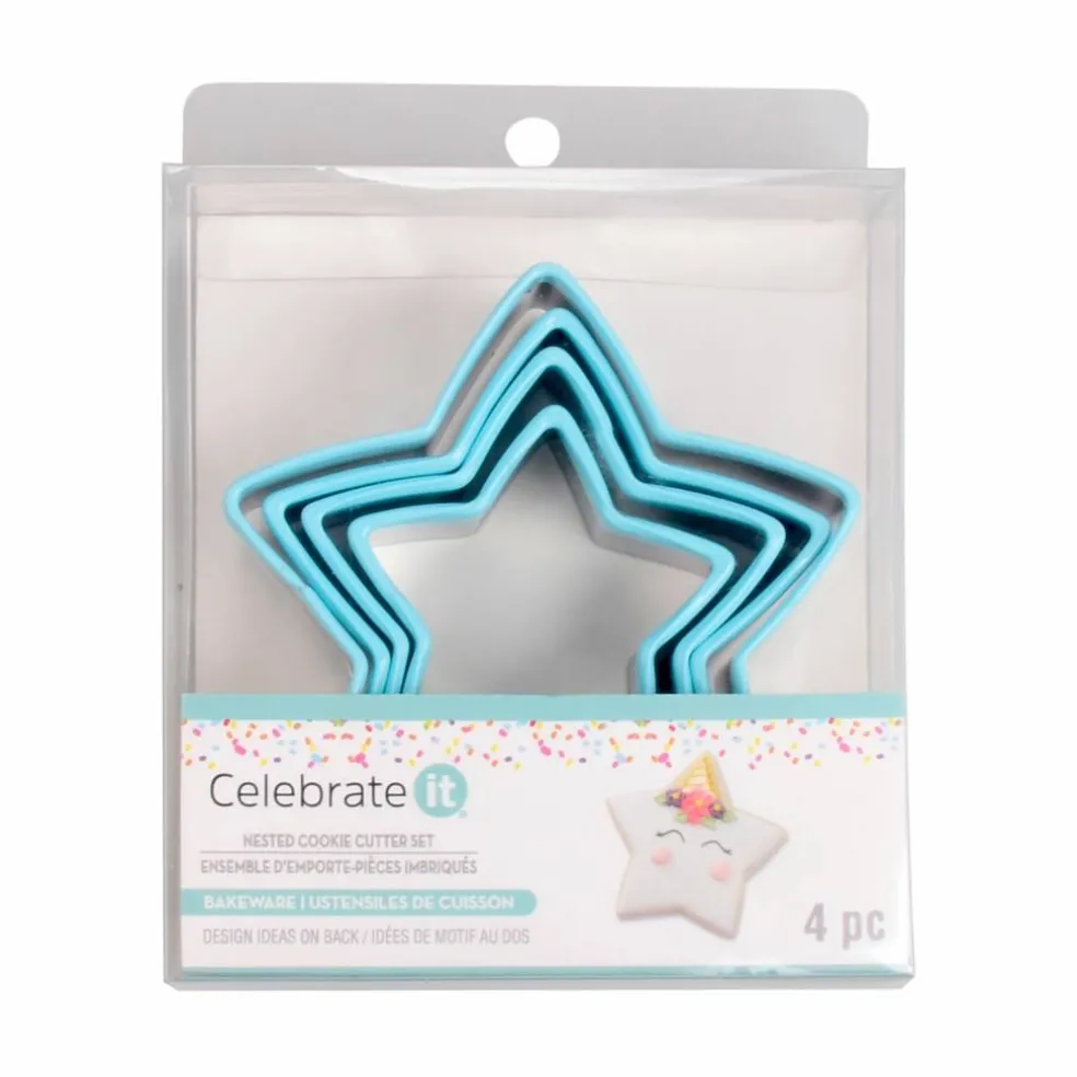 Stars Stainless Steel Nested Cookie Cutter Set by Celebrate It®