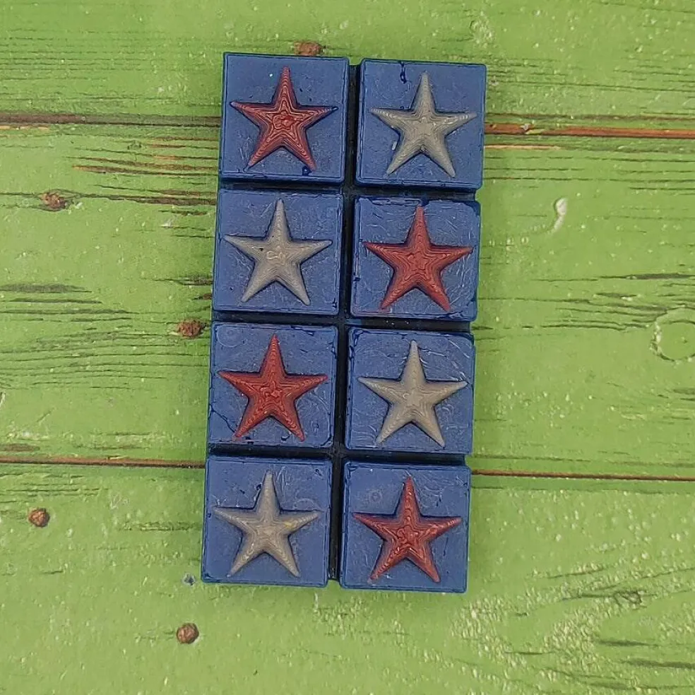 Stars Wax Melt Snap Bar Silicone Mold