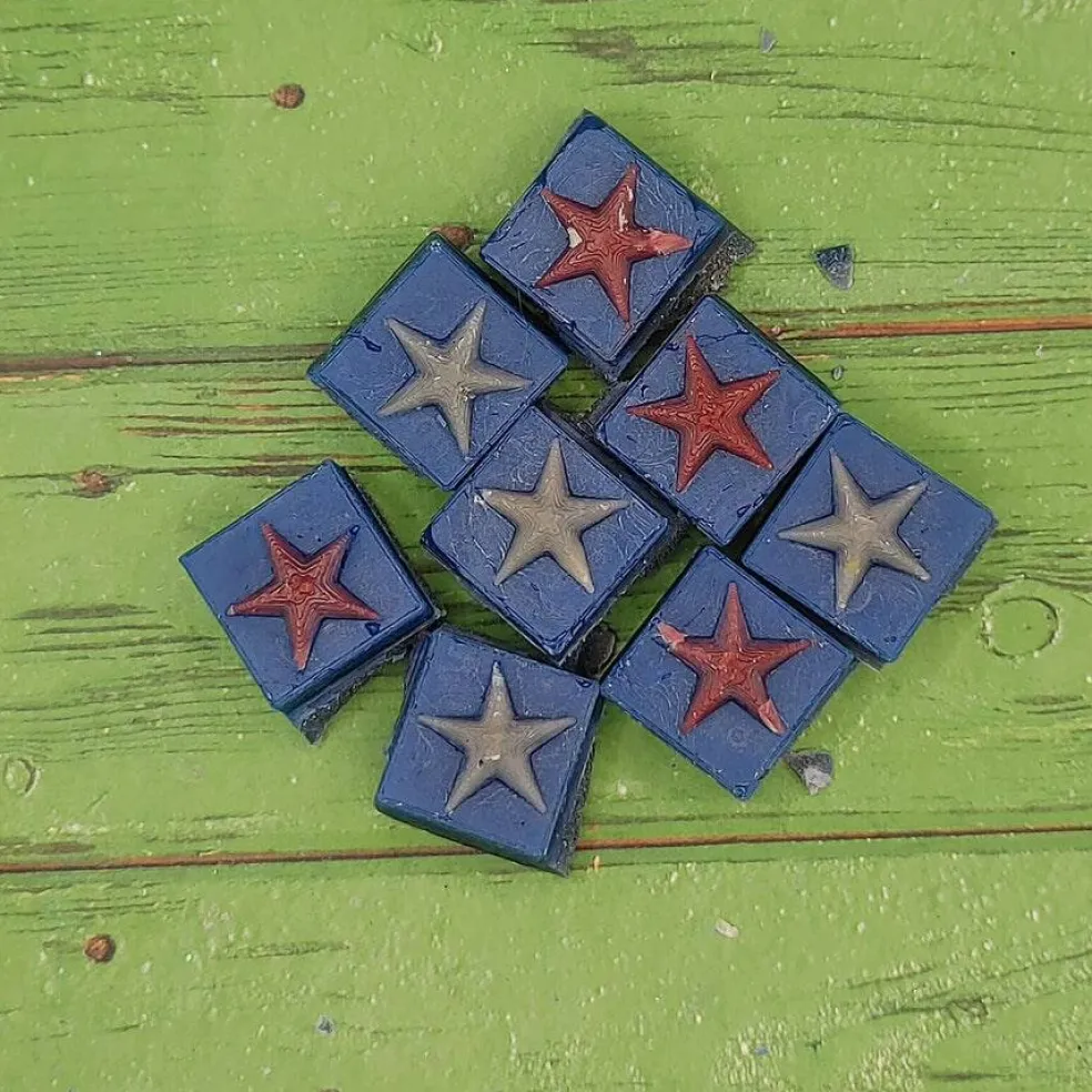 Stars Wax Melt Snap Bar Silicone Mold