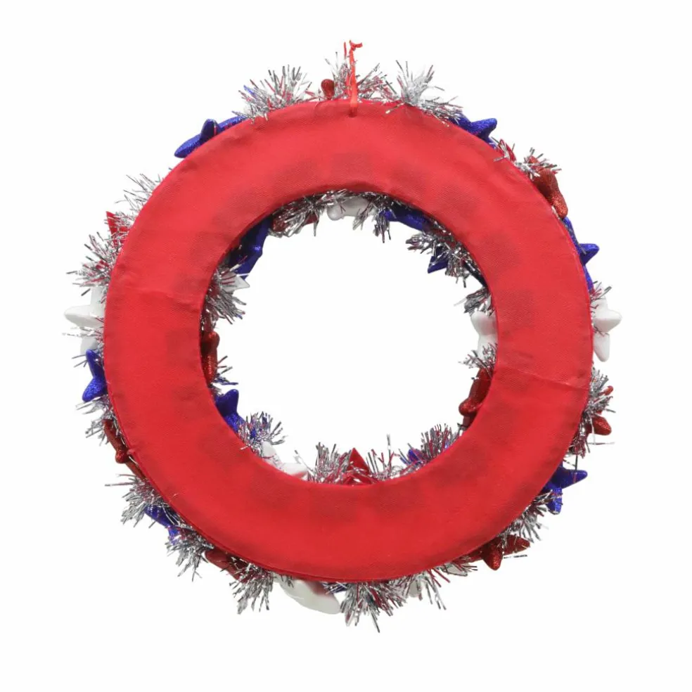 19" Star & Tinsel Wreath by Celebrate It™