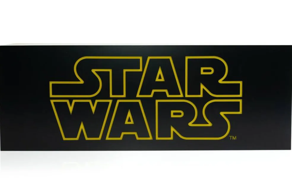 Star Wars Official Logo 17-Inch Light Box | Electric/USB Mood Light