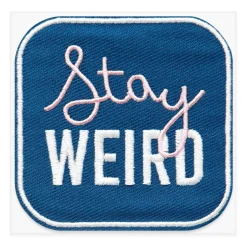 Stay Weird Embroidered Iron-On & Adhesive Patch by Make Market®
