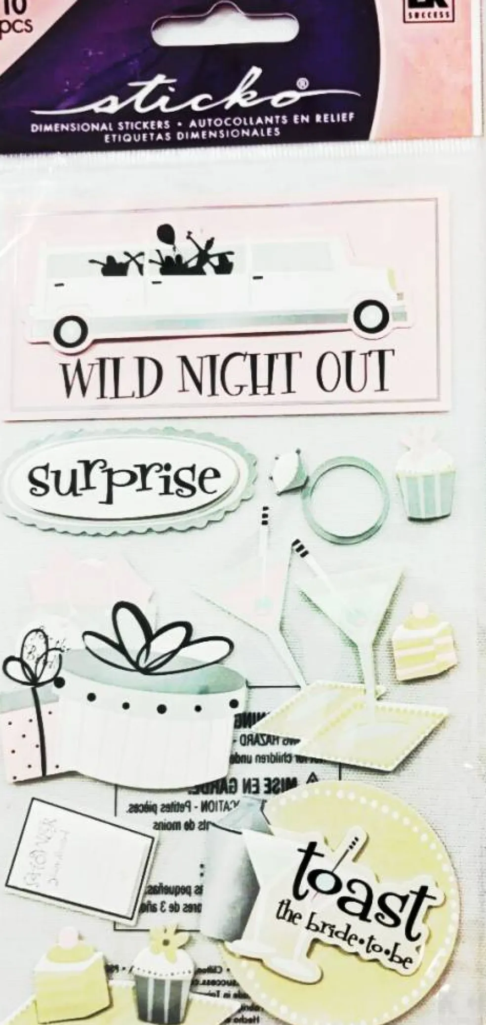 Sticko Bride To Be Dimensional Stickers