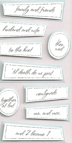 Sticko I Do Wedding Collection Family Friends Dimensional Stickers