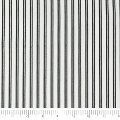 Stitch & Sparkle Dark Romance Collection Metallic Stripe Cotton Fabric