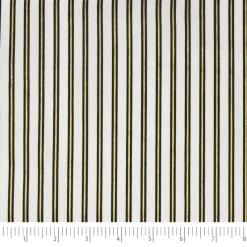 Stitch & Sparkle Dark Romance Collection Metallic Stripe Cotton Fabric