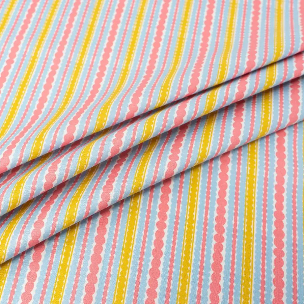 Stitch & Sparkle Dotstripe Modern Scandinavian Cotton Fabric
