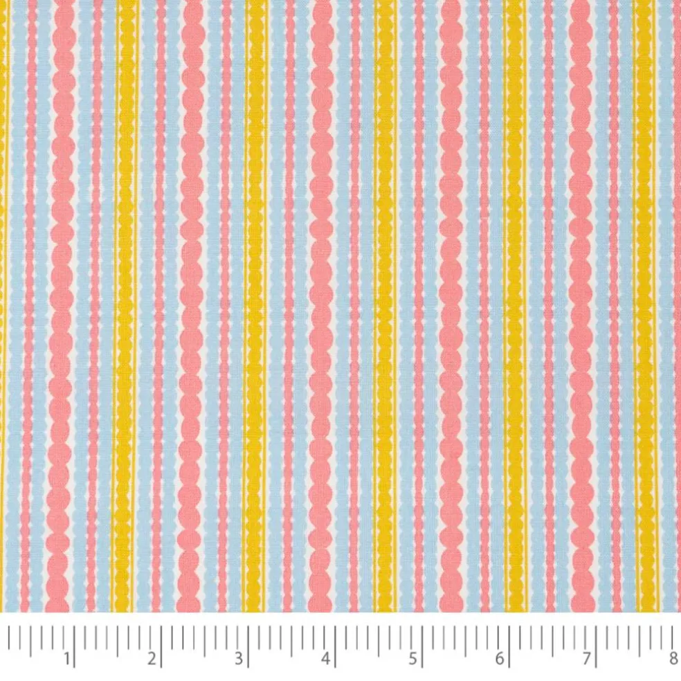 Stitch & Sparkle Dotstripe Modern Scandinavian Cotton Fabric