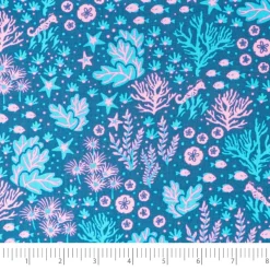 Stitch & Sparkle Under the Sea Seaweed Cotton Fabrics