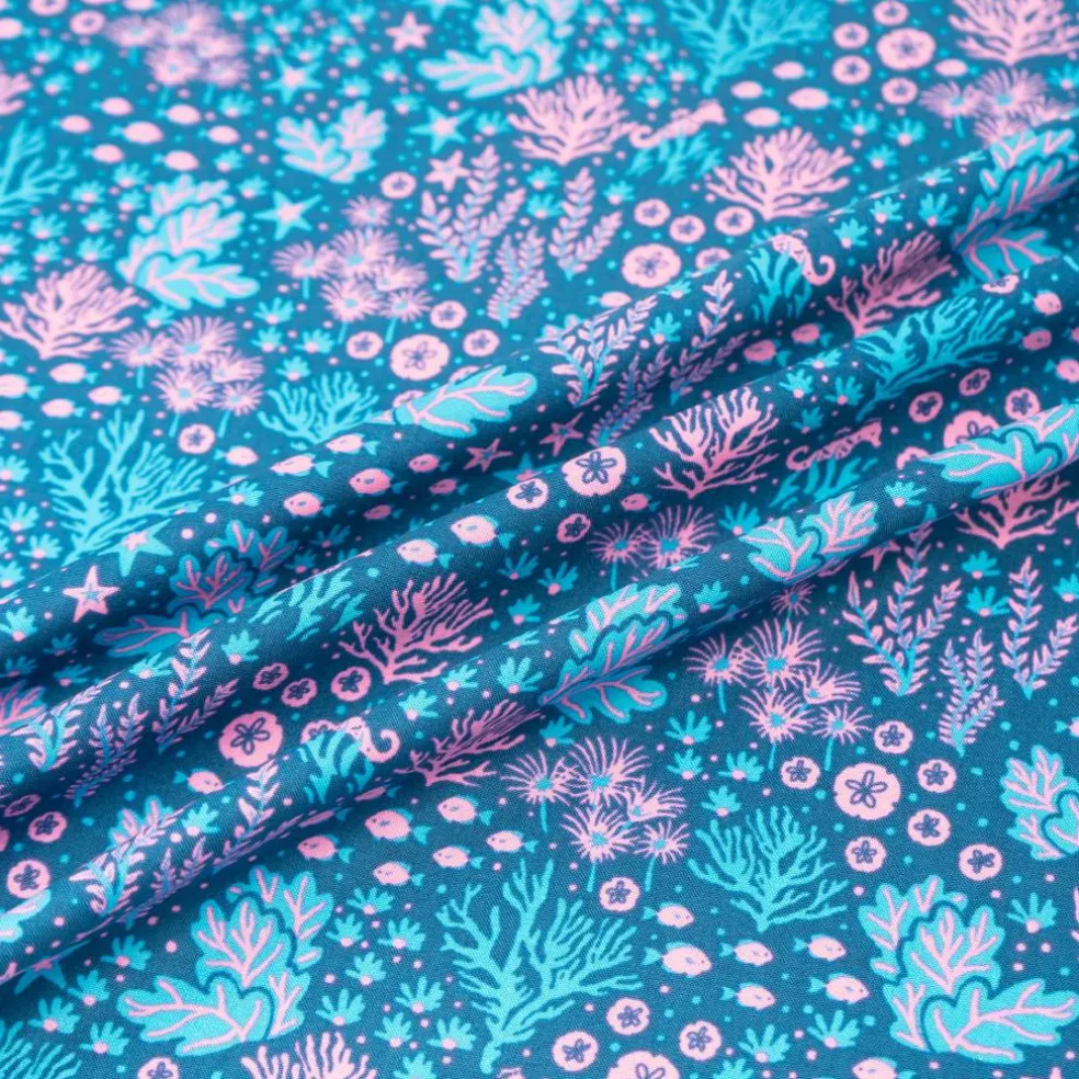 Stitch & Sparkle Under the Sea Seaweed Cotton Fabrics
