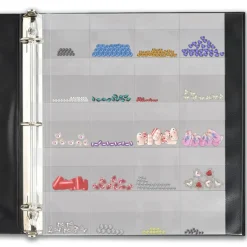 StoreSMART - 20-Pocket Binder Page with Flaps - For Nail Art Supplies - VH1173F-NAIL