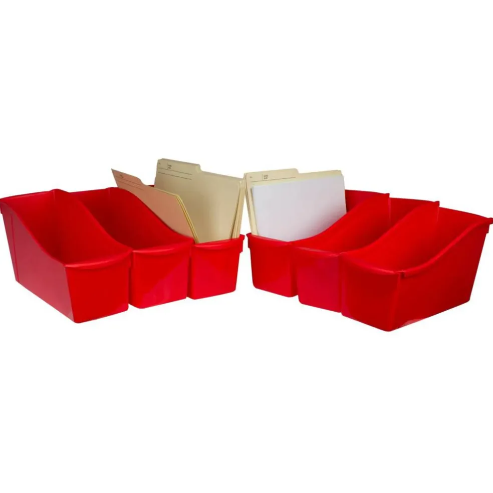 Storex Large Book Bin, 6ct.