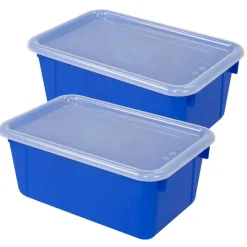 Storex Small Cubby Bin with Cover, 2ct.