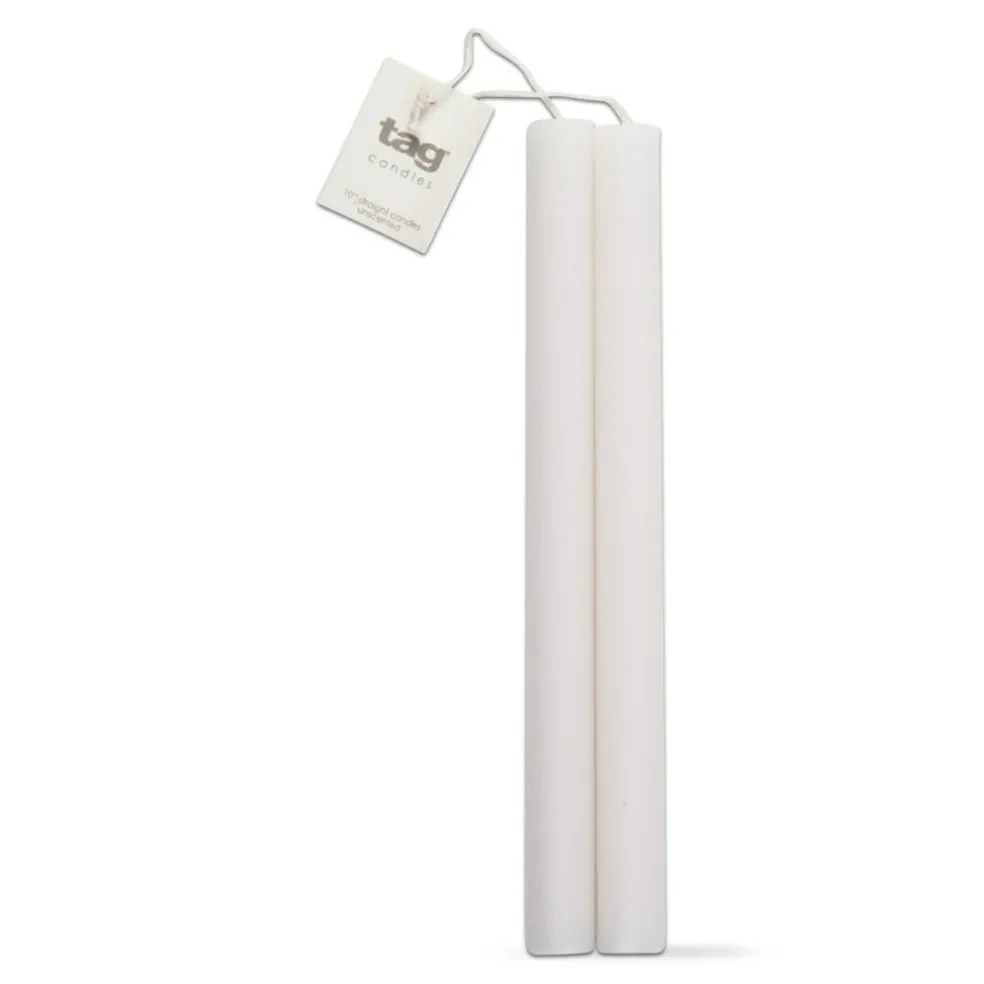 Straight Taper Paraffin Wax Candle Set Of 2