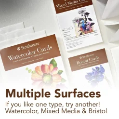 Strathmore® 400 Series Fluorescent White Watercolor Cards & Envelopes Set