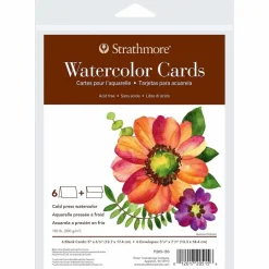 Strathmore® 400 Series Fluorescent White Watercolor Cards & Envelopes Set