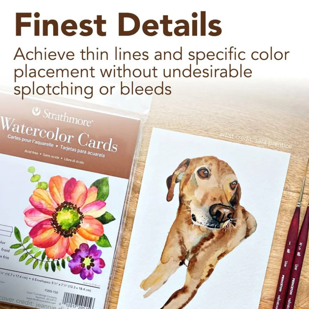 Strathmore® 400 Series Fluorescent White Watercolor Cards & Envelopes Set