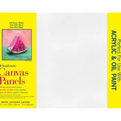 Strathmore® 300 Series White Canvas Panels Pad