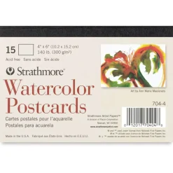 Strathmore Watercolor Cards - Postcard Pad, 15 Sheets