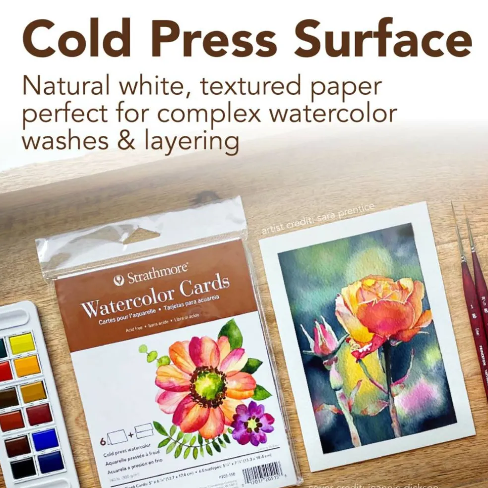 Strathmore® 5" x 7" Watercolor Cards & Envelopes