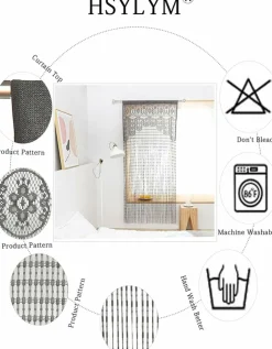 String Door Privacy Lace Curtain Macrame Boho