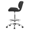 Studio Designs Crest Black Height Adjustable Drafting Chair with Footring