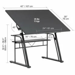 Studio Designs Zenith Height Adjustable Drafting Table