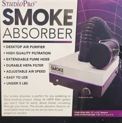 Studio Pro Smoke Absorber, Purifies Air for Soldering, Flameworking & Kiln Work