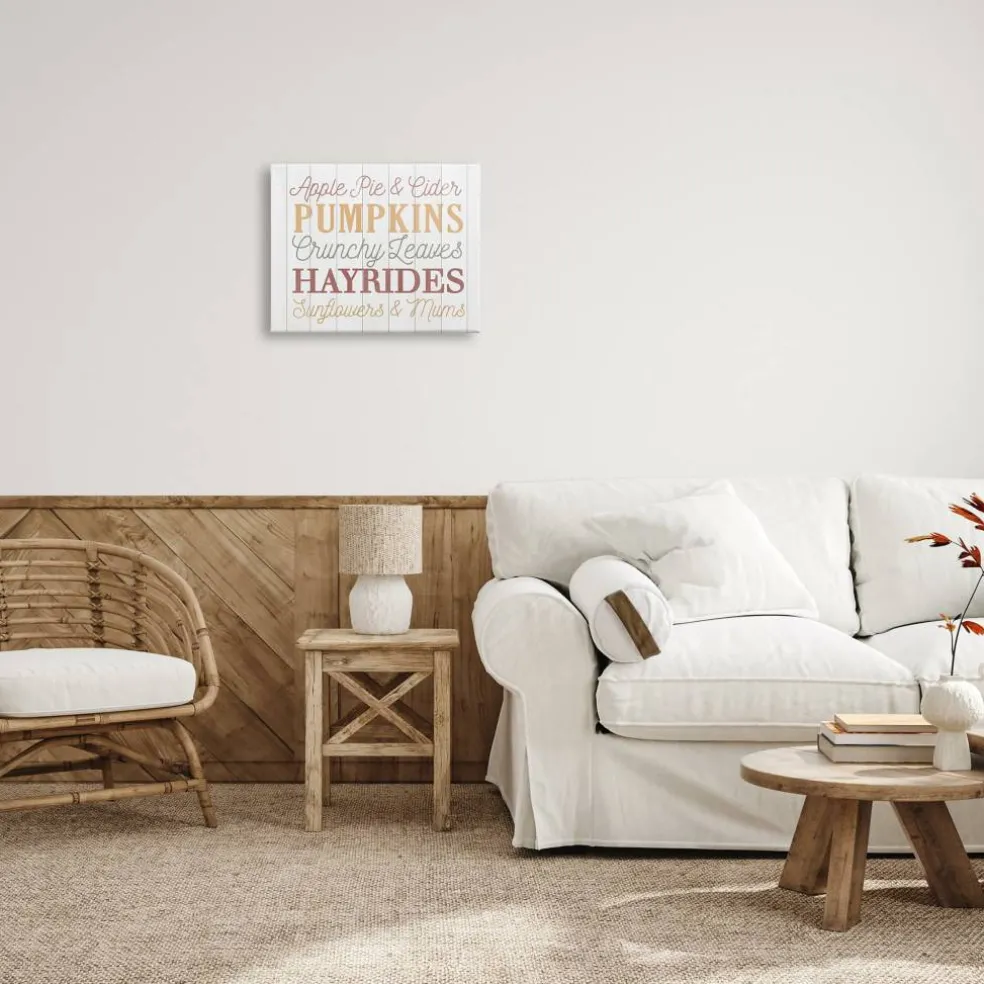 Stupell Industries Autumnal Fun Activities List Canvas Wall Art