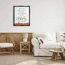 Stupell Industries Autumn Awakened Framed Canvas Wall Art