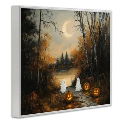 Stupell Industries Autumn Ghosts at Lake Framed Giclee, design by Arlington Prints