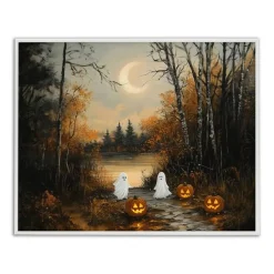 Stupell Industries Autumn Ghosts at Lake Framed Giclee, design by Arlington Prints