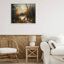 Stupell Industries Autumn Ghosts at Lake Framed Giclee, design by Arlington Prints