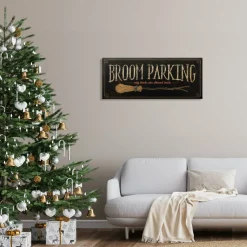 Stupell Industries Broom Parking Black Cats Allowed Canvas Wall Art