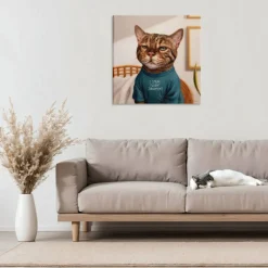 Stupell Industries Cattitude Speak Fluent Judgement Canvas, design by Lucia Heffernan