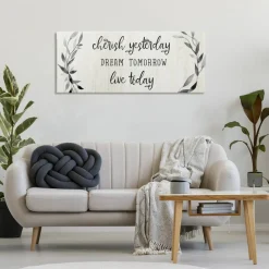 Stupell Industries Cherish Dream Live Today  Canvas Wall Art, design by Carol Robinson