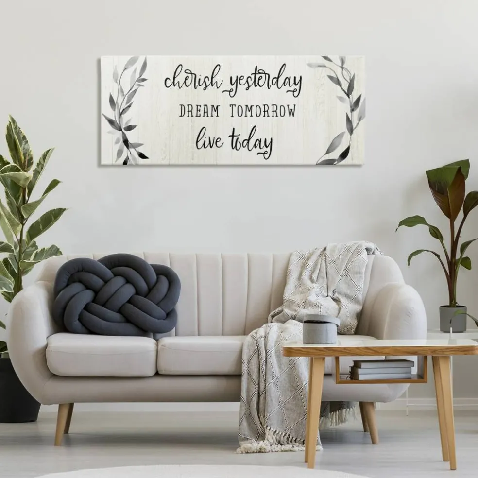 Stupell Industries Cherish Dream Live Today Canvas Wall Art, design by Carol Robinson