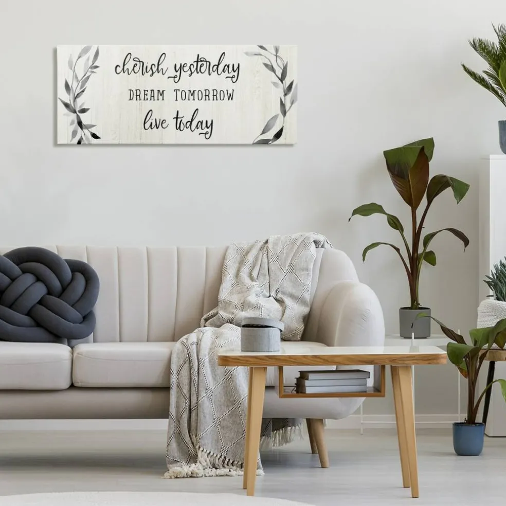 Stupell Industries Cherish Dream Live Today Canvas Wall Art, design by Carol Robinson