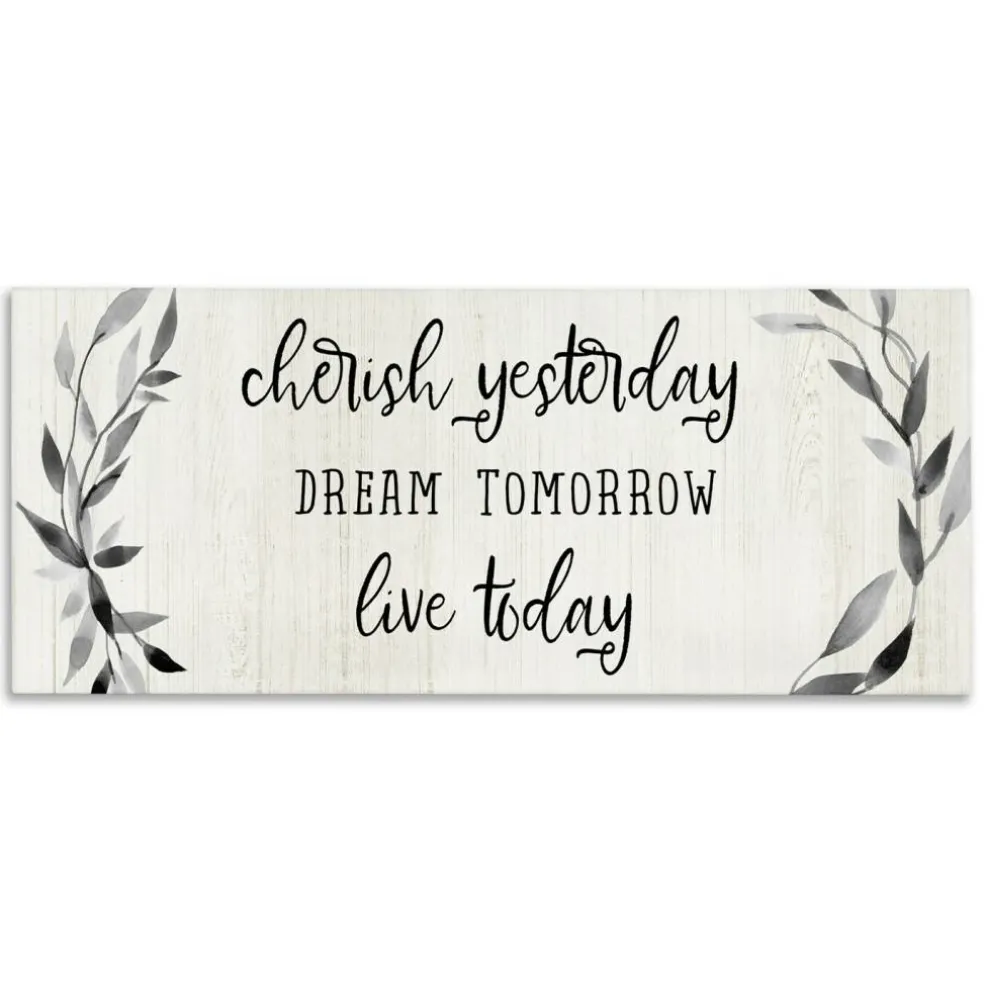 Stupell Industries Cherish Dream Live Today Canvas Wall Art, design by Carol Robinson