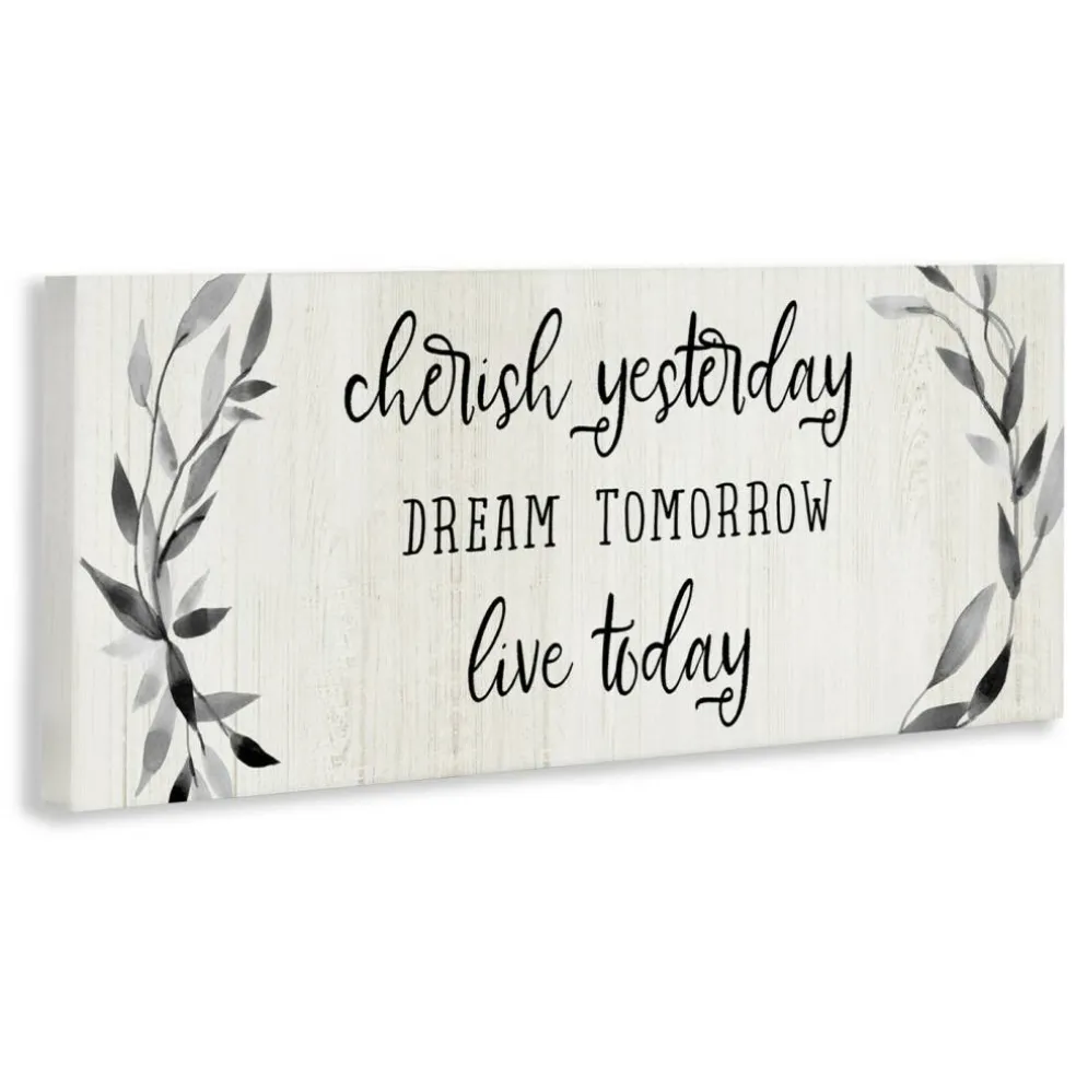 Stupell Industries Cherish Dream Live Today Canvas Wall Art, design by Carol Robinson