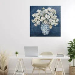 Stupell Industries Classic Blue Chinoiserie Vase Canvas, design by Charlene Olson