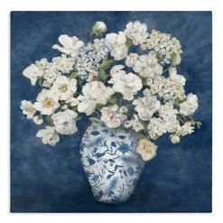 Stupell Industries Classic Blue Chinoiserie Vase Canvas, design by Charlene Olson