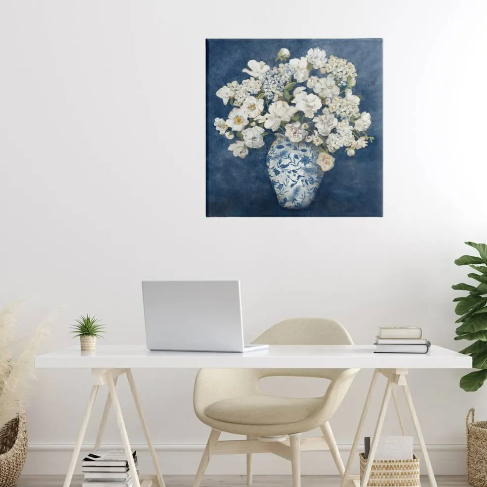Stupell Industries Classic Blue Chinoiserie Vase Canvas, design by Charlene Olson